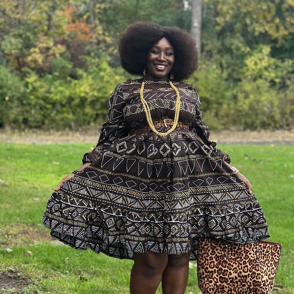 Ankara Print Dress - Picture 5 of 5